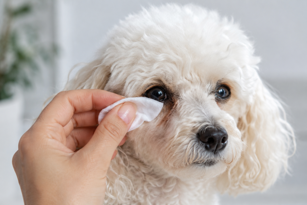green tea compress for dog tear stains