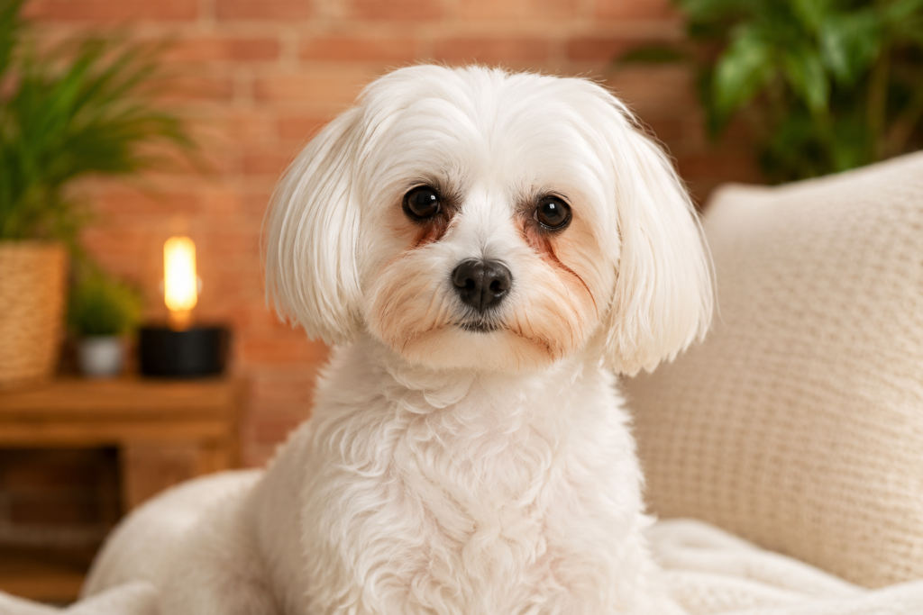 dog tear stains remedy cleaning dog face gently