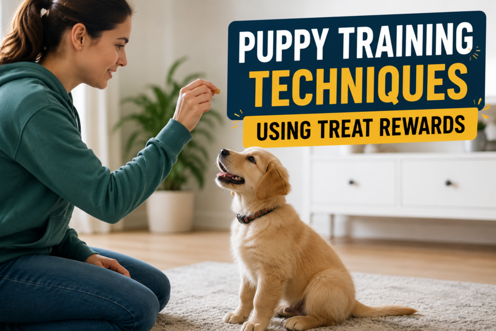 puppy training techniques using treat rewards