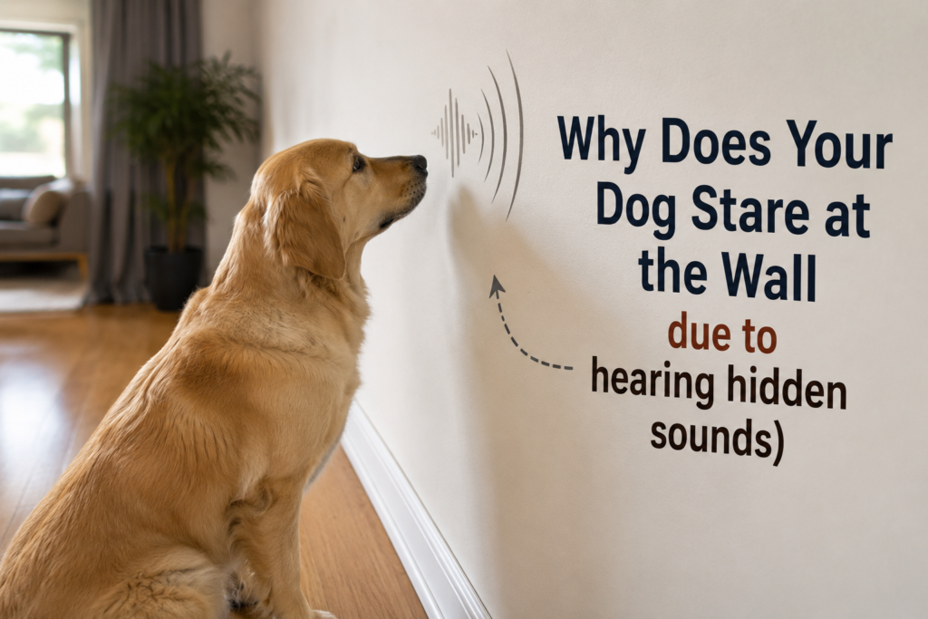 Why Does Your Dog Stare at the Wall due to hearing hidden sounds)
